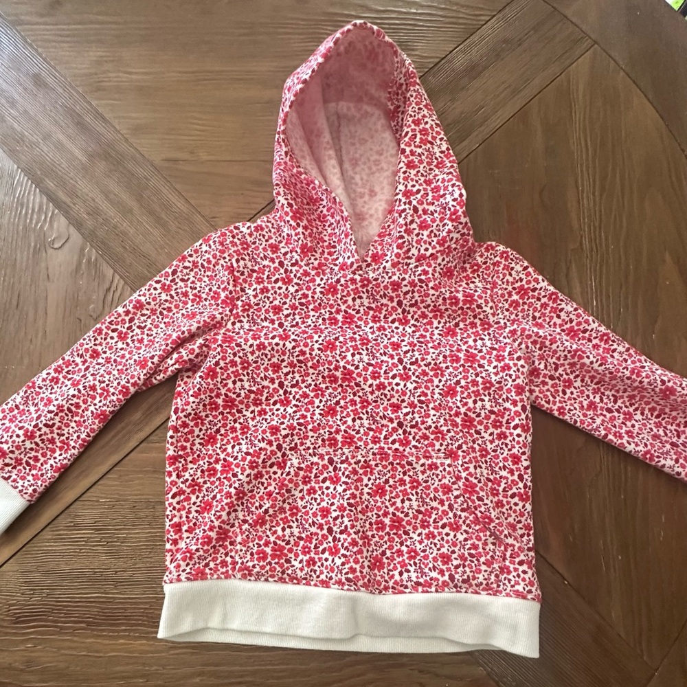 Cat & Jack Red Floral Hoodie